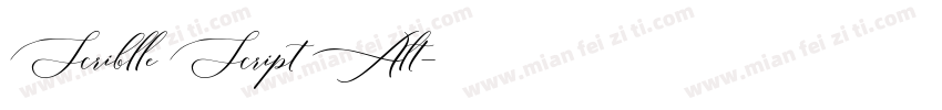Scriblle Script Alt字体转换